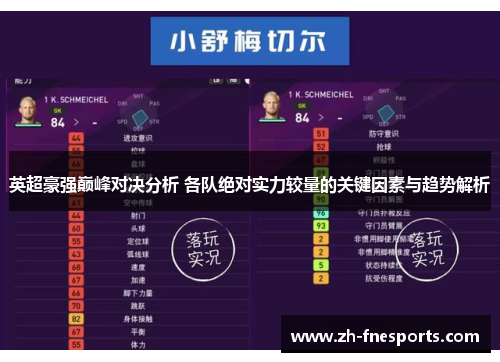 英超豪强巅峰对决分析 各队绝对实力较量的关键因素与趋势解析
