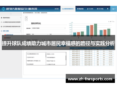 提升球队成绩助力城市居民幸福感的路径与实践分析