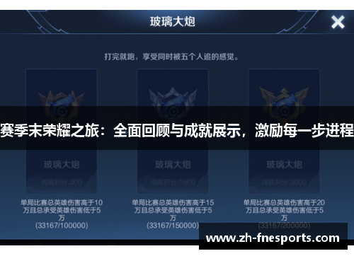 赛季末荣耀之旅：全面回顾与成就展示，激励每一步进程